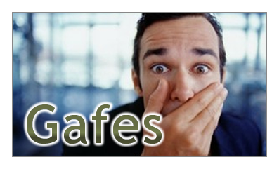 Gafes em Fatos e Fotos